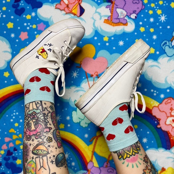 Vintage Winnie The Pooh Platform Sneakers - Picture 1 of 4